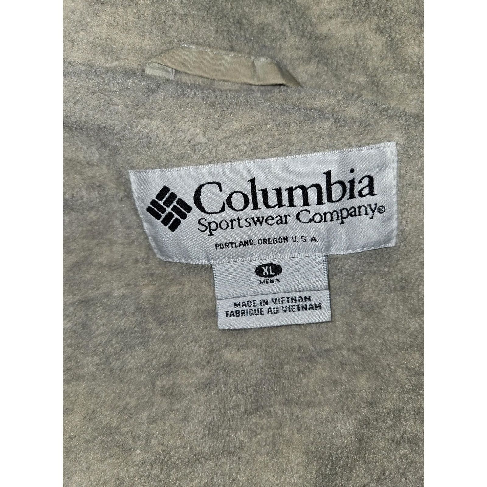 Vintage Columbia Jacket Mens XL White Windbreaker Full Zip Pockets Fleece Lined Outdoor Style Size US XL / EU 56 / 4 - 2 Thumbnail