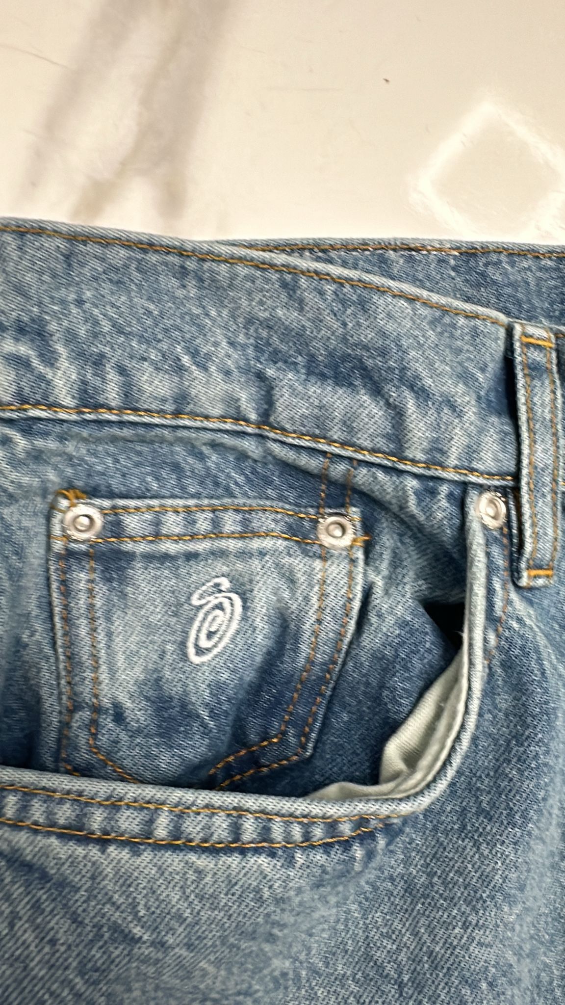 Stussy × Vintage Stussy Big Ol Jean Blue Size 28 Size US 28 / EU 44 - 4 Thumbnail