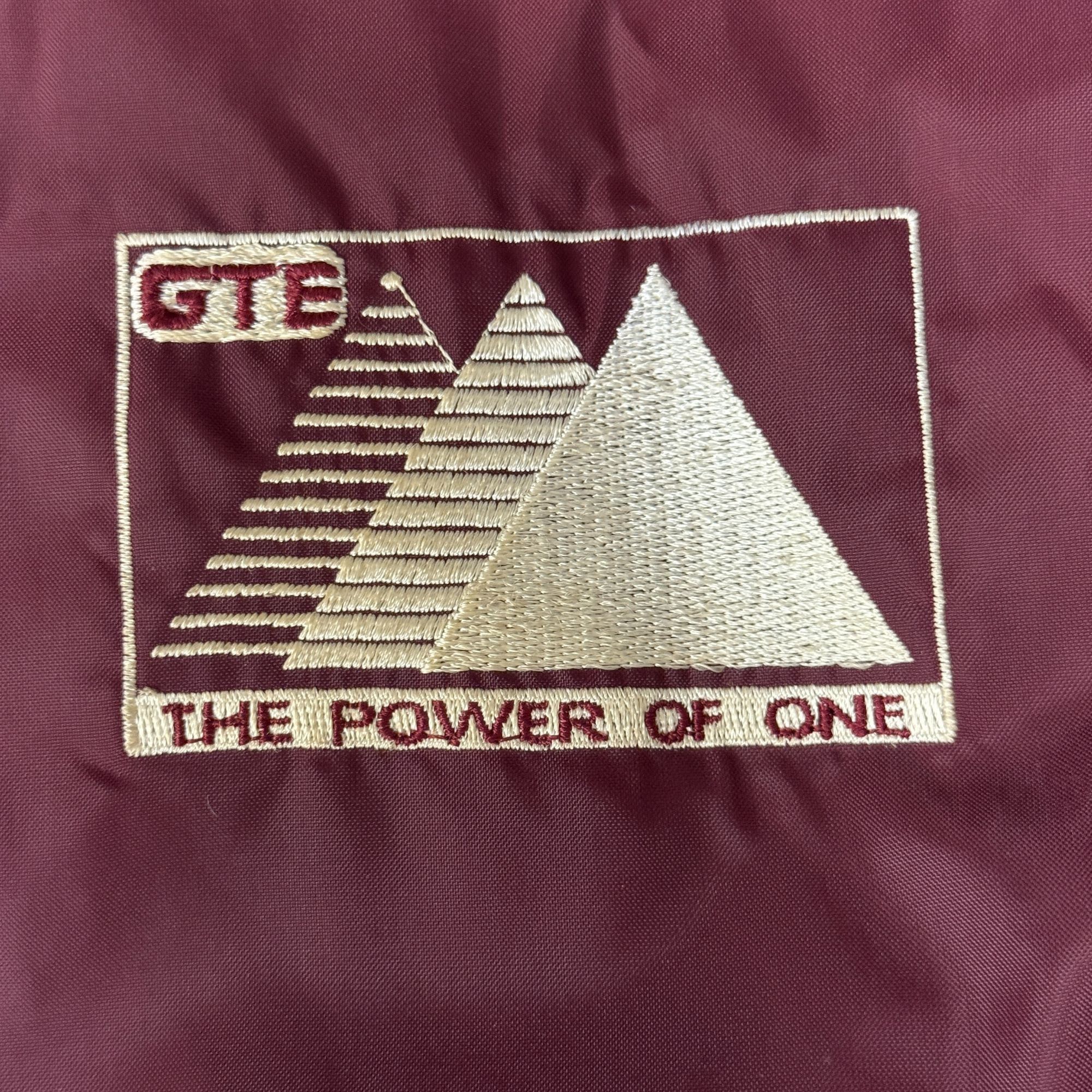 Other 80's Hartwell Maroon Nylon GTE The Power of One Jacket Size US XL / EU 56 / 4 - 3 Thumbnail
