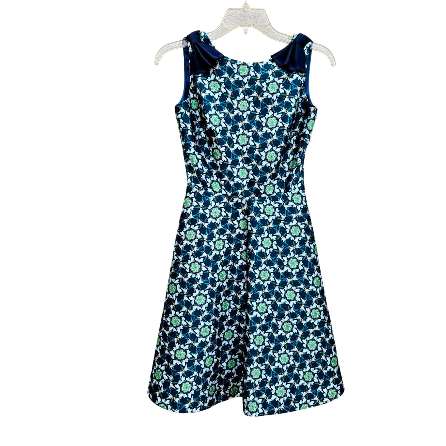 Ted Baker Ted Baker London Sainte Geo Bird Bow Fit & Flare Dress Size Size XS / US 0-2 / IT 36-38 - 11 Thumbnail