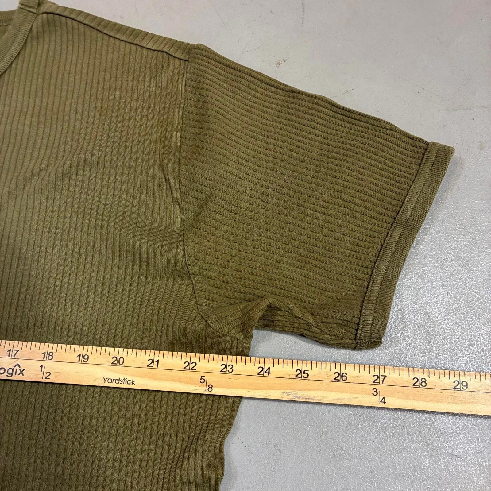 Polo Ralph Lauren Y2K PRL Ribbed Military Tee XL Size US XL / EU 56 / 4 - 6 Thumbnail
