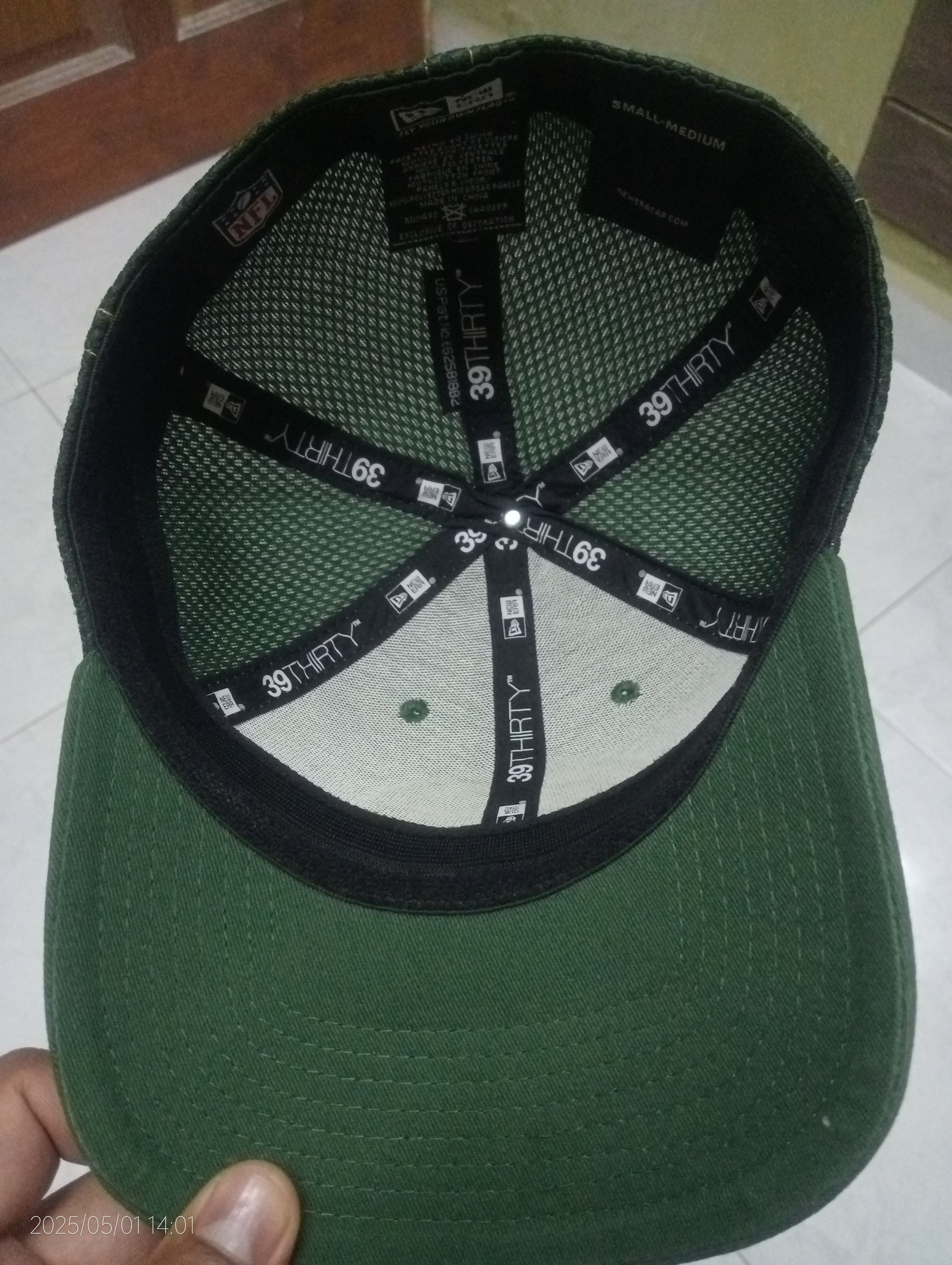 NFL × New Era NEW ERA 39THIRTY NFL Green Bay Packers Small Medium Hat Size ONE SIZE - 4 Thumbnail