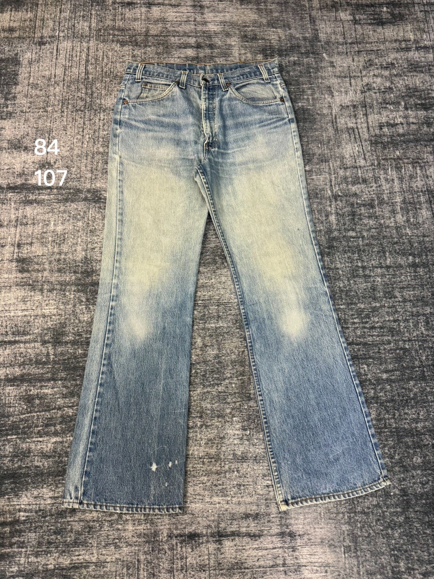 Levi's Vintage Levis 517 80s USA Washed Blue Jeans Size US 33 - 1 Thumbnail