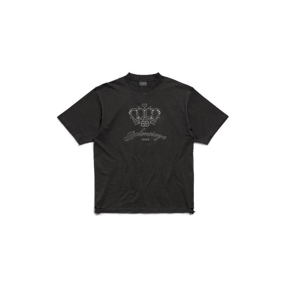 Balenciaga o1bcso1str0226 BB Motel T-Shirt Medium Fit In Black Size US S / EU 44-46 / 1 - 1 Thumbnail