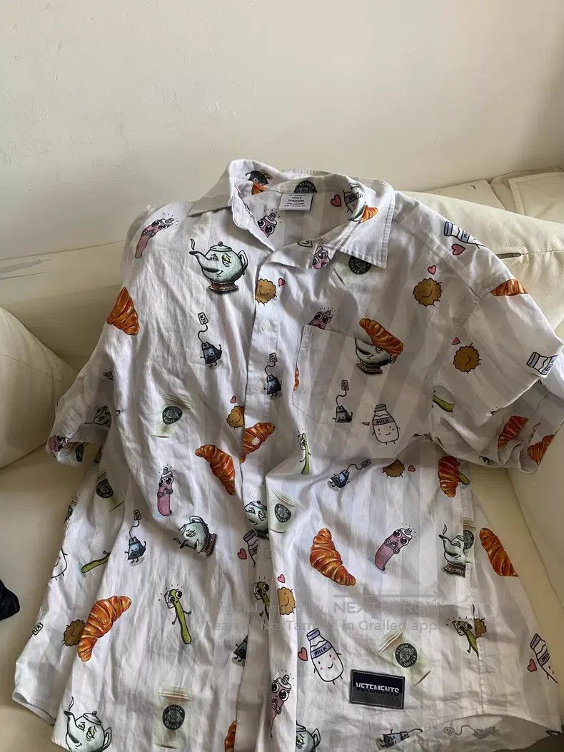 Vetements VETEMENTS Sleepwear Breakfast Blue Short Sleeve Pajama Size US M / EU 48-50 / 2 - 1 Thumbnail