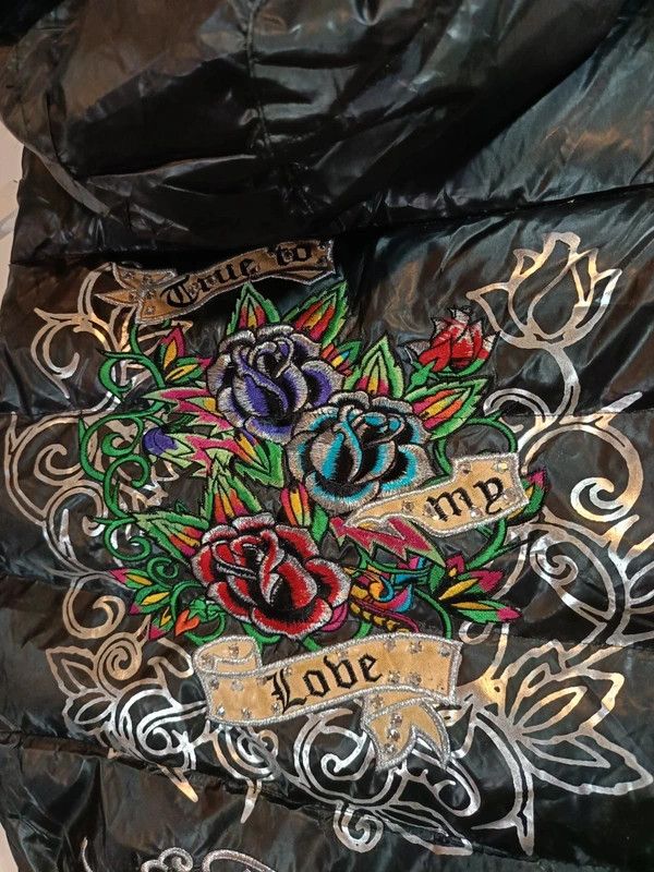 Ed Hardy Vintage 2000s Ed Hardy Snow Puffer Vest Down Jacket Size S / US 4 / IT 40 - 9 Thumbnail