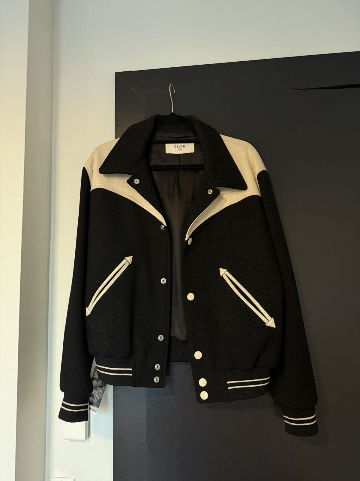 Celine Hedi Slimane Celine 2019 OG Lambskin Western Teddy Jacket Size US M / EU 48-50 / 2 - 2 Thumbnail