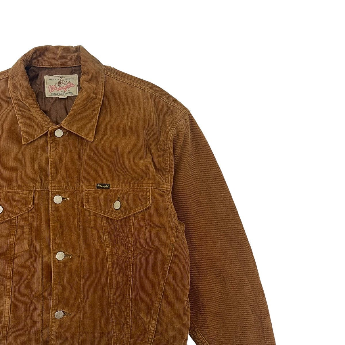 Wrangler Vintage Distressed Wrangler Corduroy Trucker Jacket Size US M / EU 48-50 / 2 - 8 Thumbnail