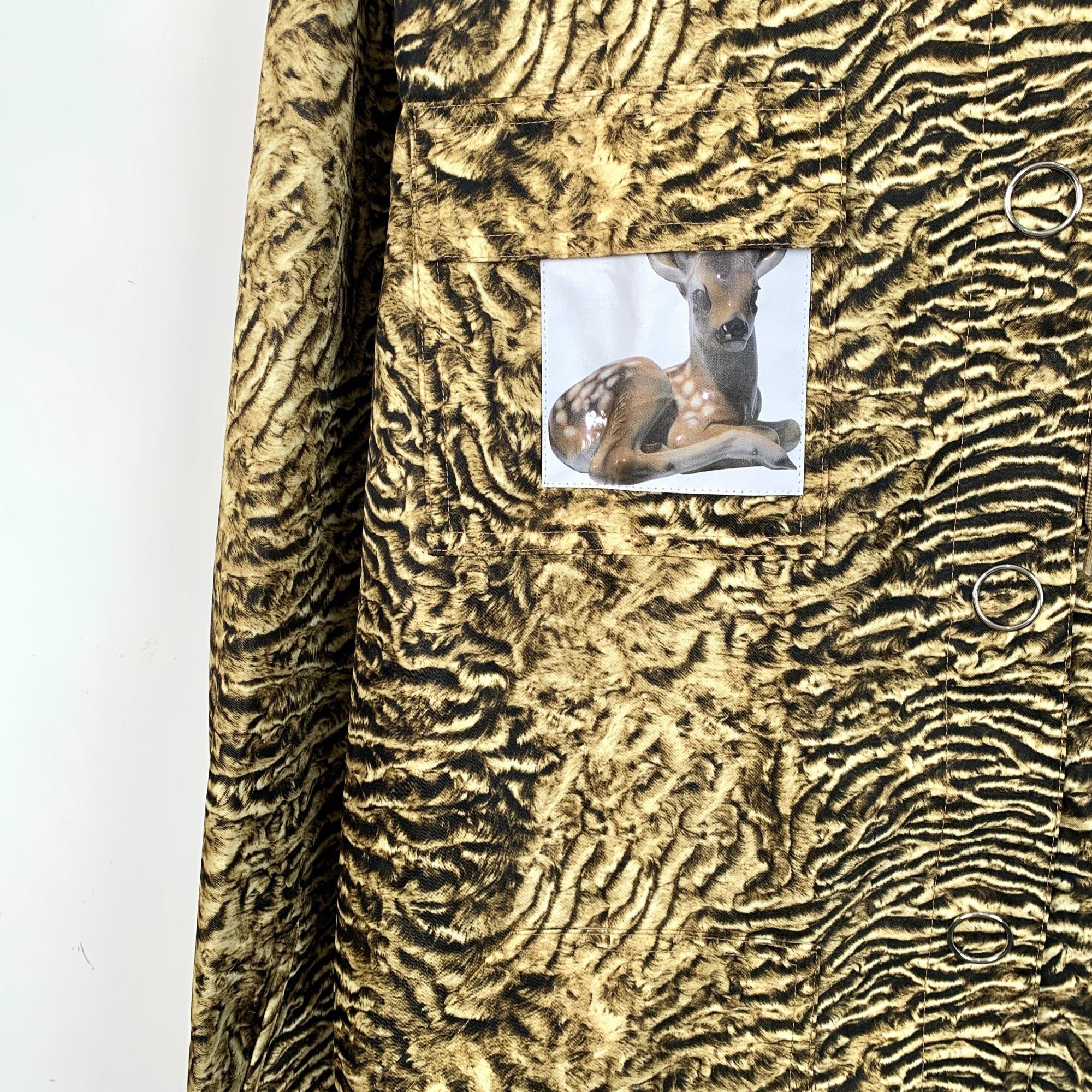 Burberry Burberry Animal Print Hooded Coat With Deer Patch Size L / US 10 / IT 46 - 4 Thumbnail