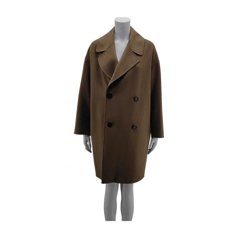 Max Mara S MaxMara Brown Wool Coat S Size S / US 4 / IT 40 - 1 Thumbnail