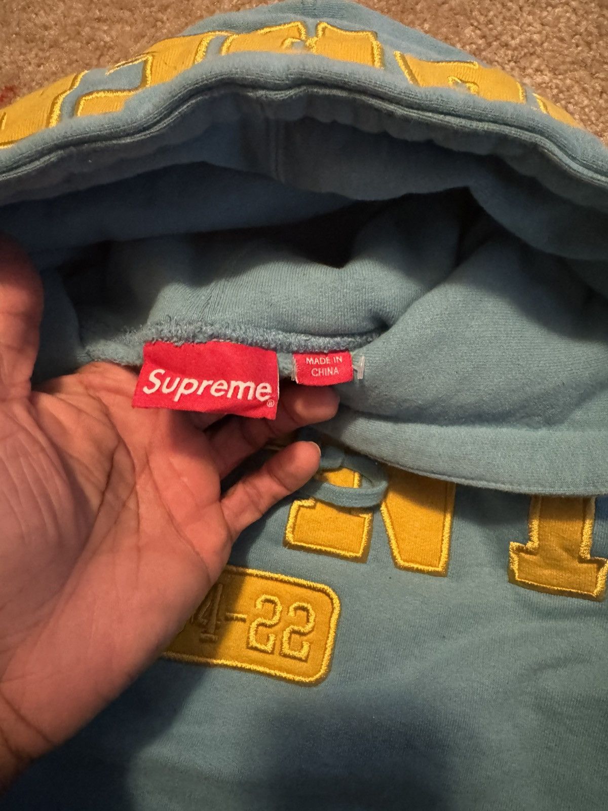 Supreme Supreme US-NY Hooded Sweatshirt Size US XL / EU 56 / 4 - 2 Thumbnail