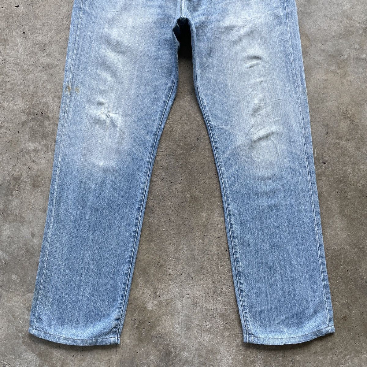 Japanese Brand × Jean × Numbers W34💥 Vintage Back Number Wash Denim Jeans Pants Faded Size US 34 / EU 50 - 4 Thumbnail