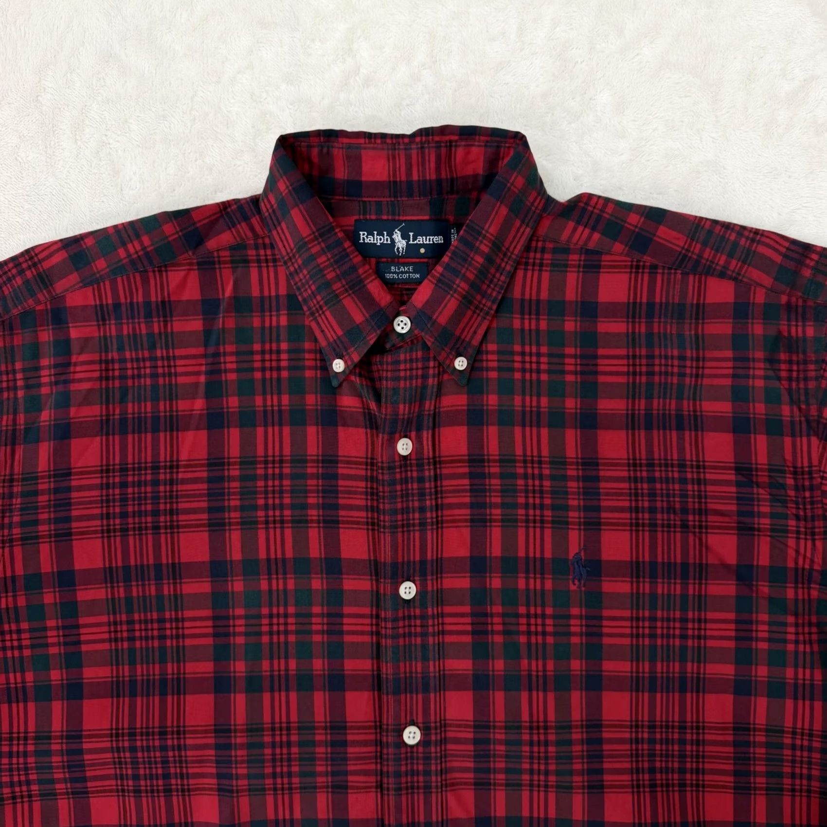 Ralph Lauren Ralph Lauren Blake Shirt Mens L Red Plaid Button-Down Long Sleeve Cotton Size US L / EU 52-54 / 3 - 2 Thumbnail