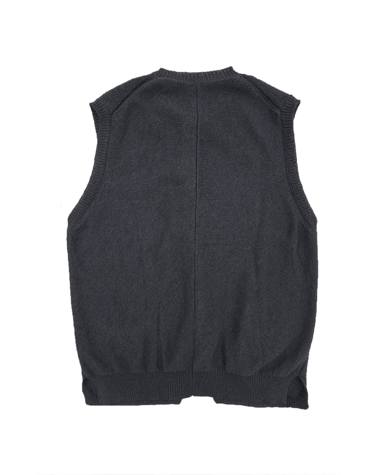 Yohji Yamamoto Yohji Yamamoto Pour Homme Black Reversible Knit Vest Size US M / EU 48-50 / 2 - 2 Thumbnail