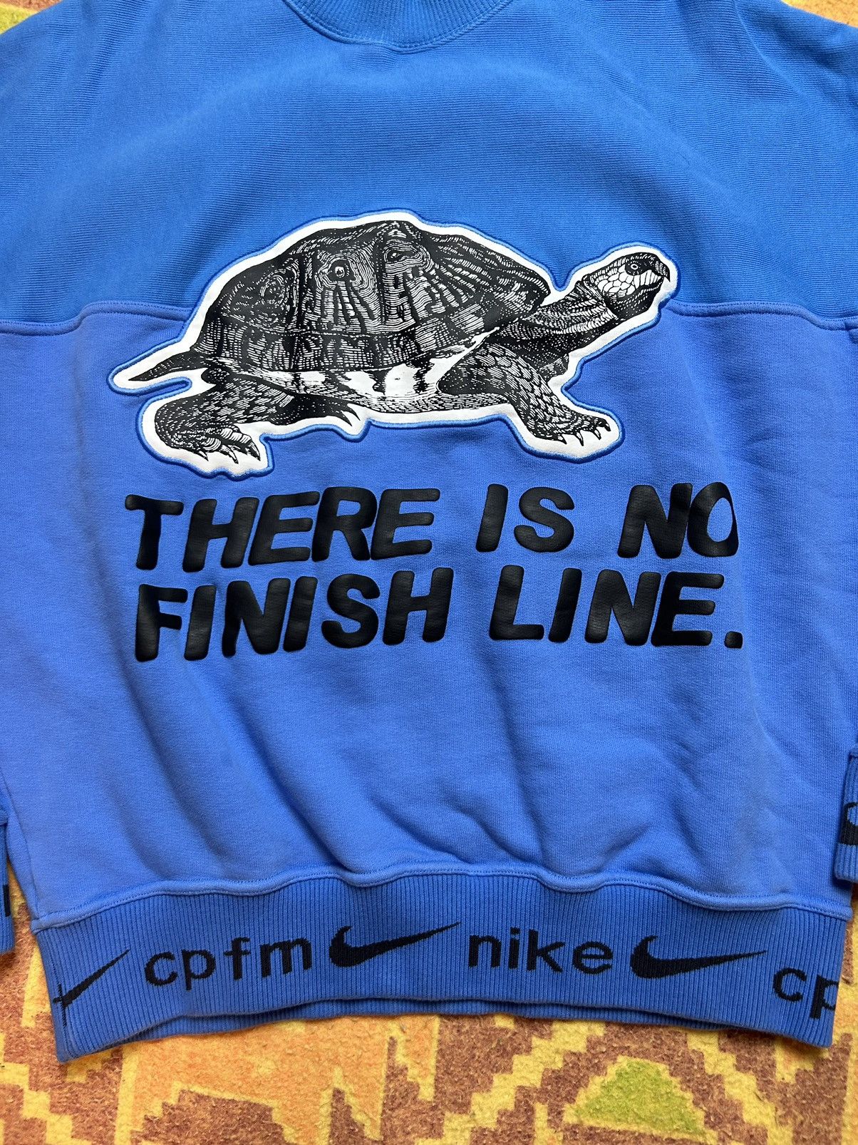 Cactus Plant Flea Market Nike x Cactus Plant Flea Market CPFM Tortoise Blue Crewneck Size US S / EU 44-46 / 1 - 2 Thumbnail