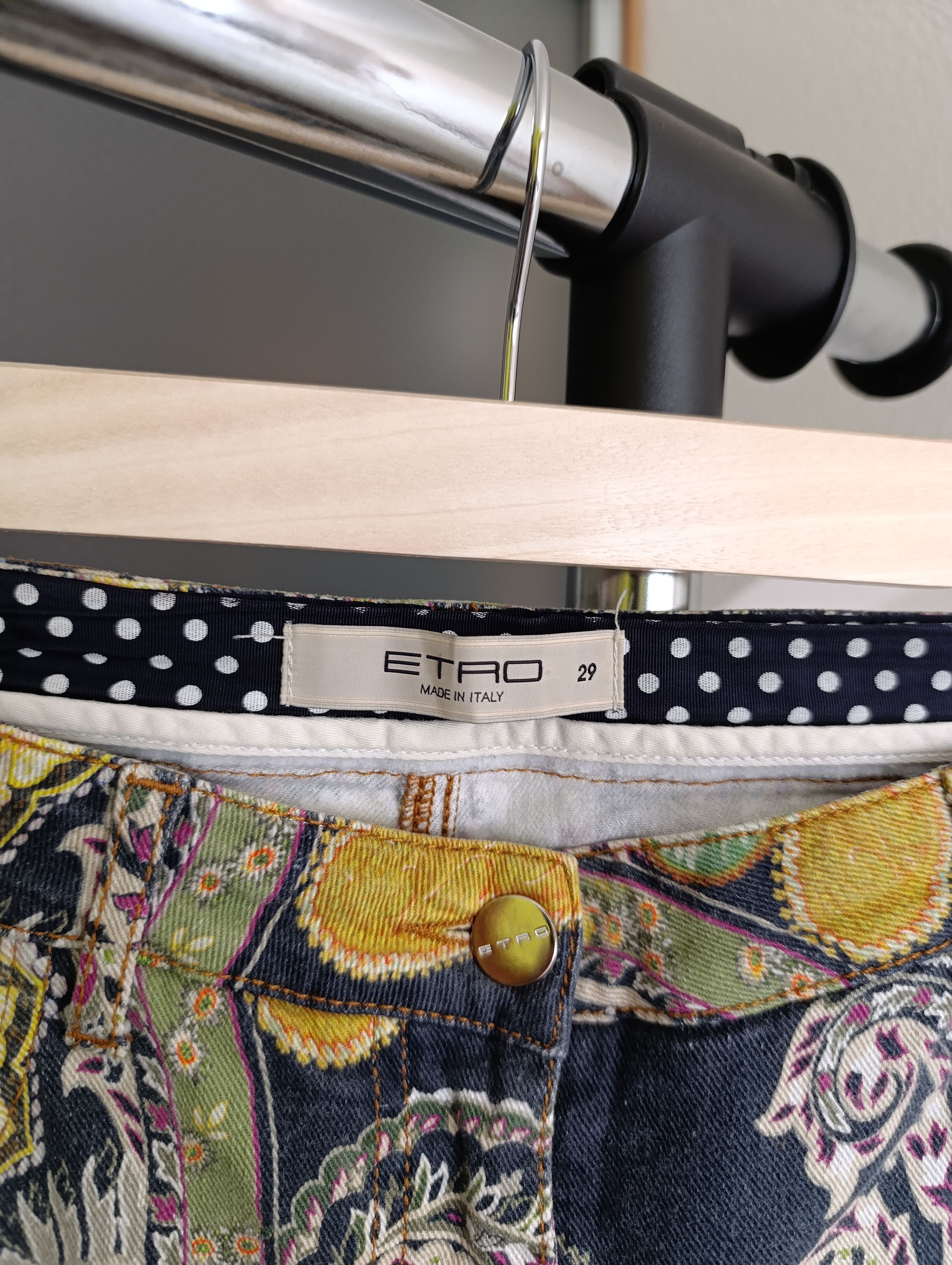 Designer × Etro Etro pailsey high-rise slim jeans floral print Size 29" - 9 Thumbnail