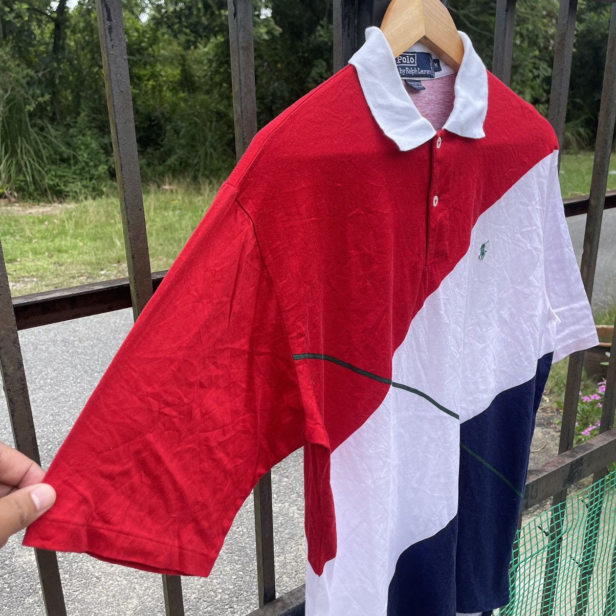 Polo Ralph Lauren × Ralph Lauren × Vintage 🔥🔥Vintage Polo Ralph Lauren Tricolour Polos Shirts Size US L / EU 52-54 / 3 - 6 Thumbnail