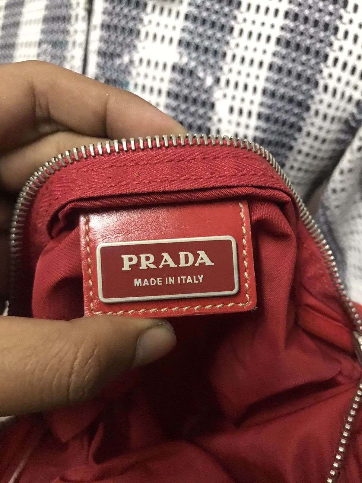 Prada × Vintage Authenrtic Prada Red Shoulder Size ONE SIZE - 5 Thumbnail