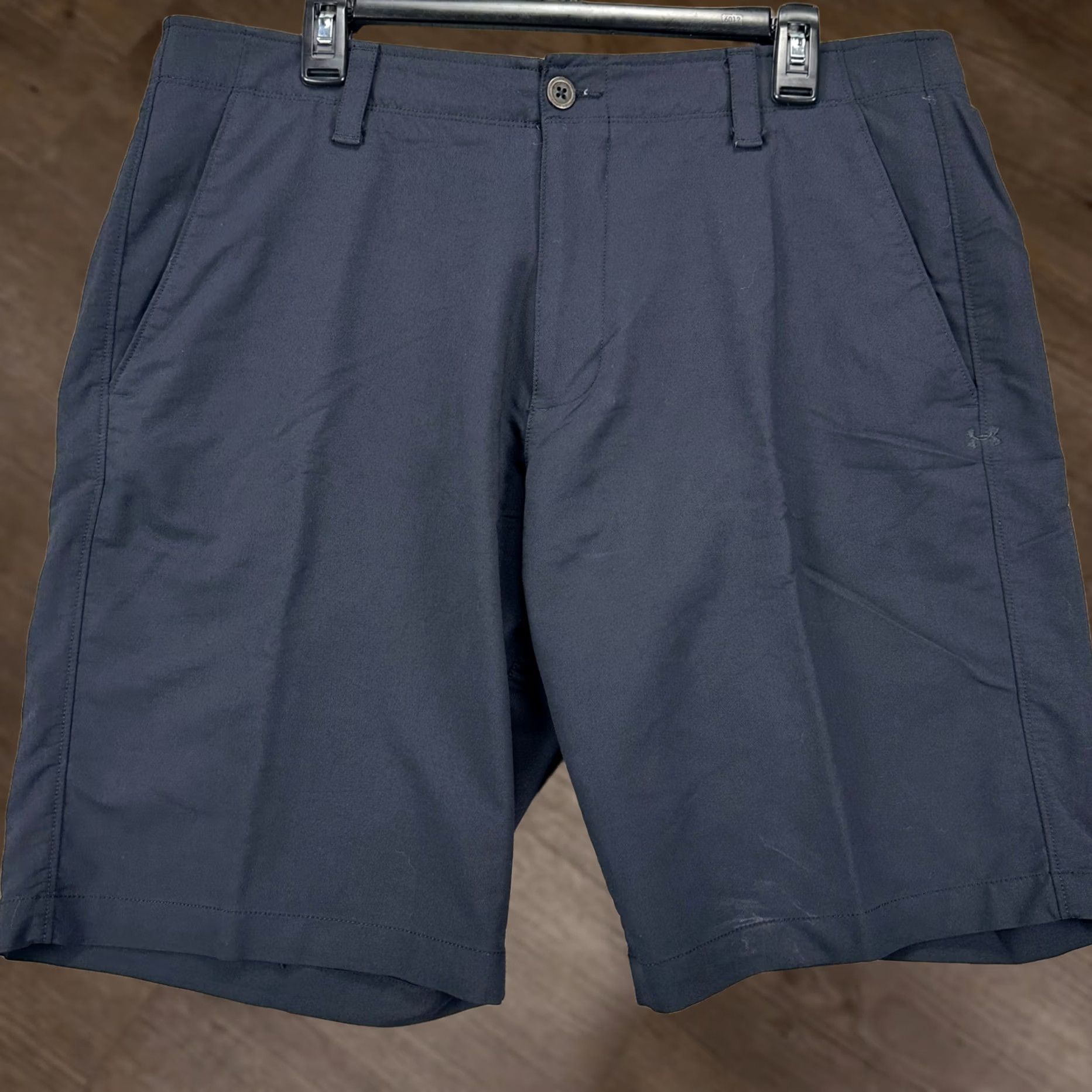 Under Armour Under Armour Nylon Blend Shorts Chino Mens 38 Black Stretch Pockets Golf Hiking Size US 38 / EU 54 - 1 Thumbnail