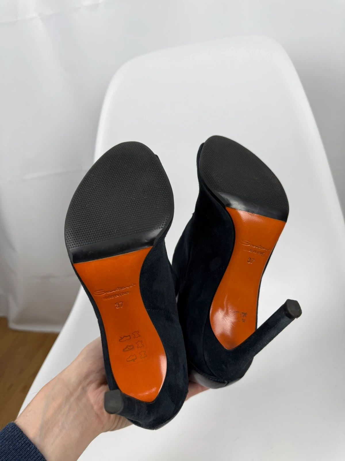 Santoni Santoni Suede Sandals Heels Shoes size 37 Size US 7 / IT 37 - 7 Thumbnail