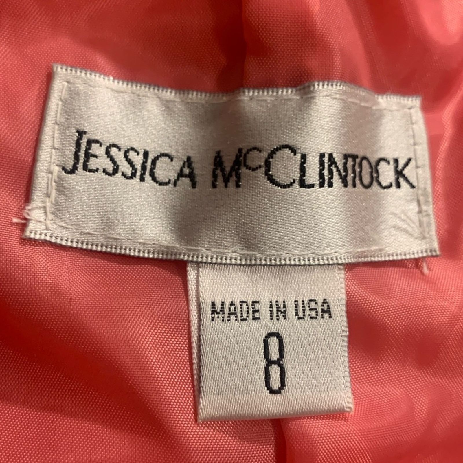 Jessica McClintock BNWT Jessica Mclintock coral ruched strapless balloon hem Size M / US 6-8 / IT 42-44 - 7 Thumbnail