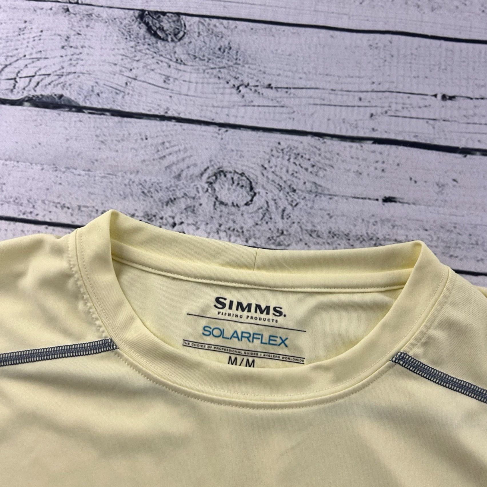Vintage SIMMS Solarflex UPF 50 + Long Sleeve Athletic Fishing Shirt Womens Medium Yellow Size M / US 6-8 / IT 42-44 - 2 Thumbnail