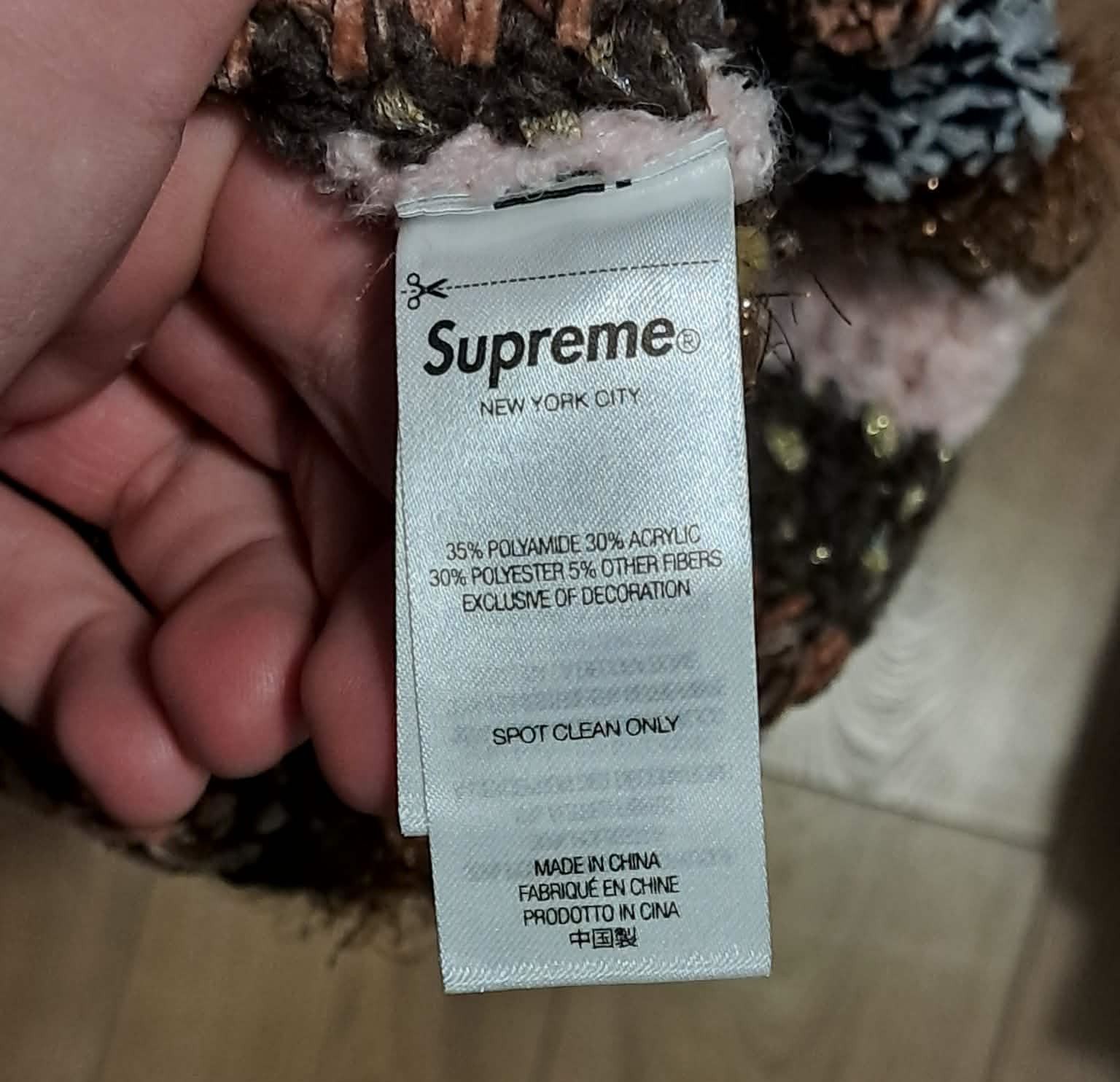 Supreme Supreme Tinsel Stripe Beanie Size ONE SIZE - 3 Thumbnail