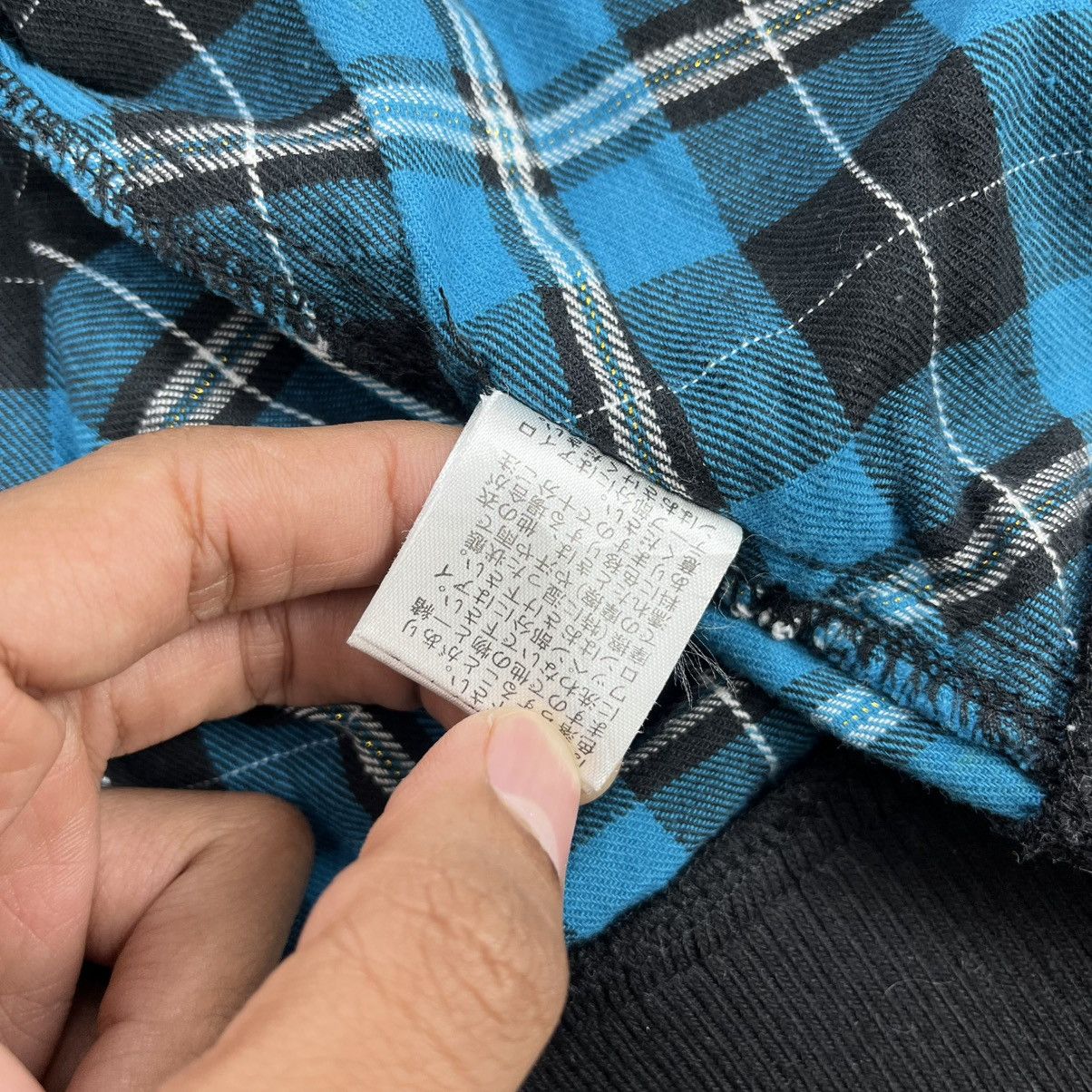 Japanese Brand 2000s Corn Flake Plaid Gothic Grunge Lgb Fur Zip Hoodie Size US S / EU 44-46 / 1 - 13 Thumbnail