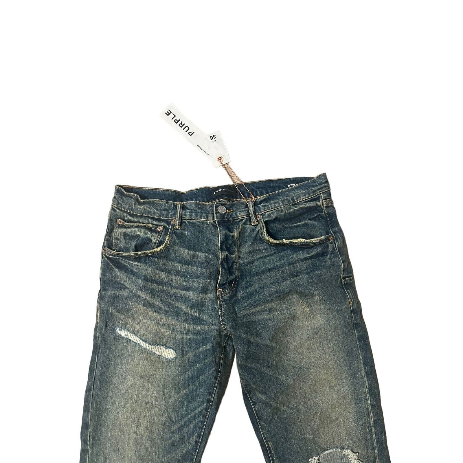 Purple × Purple Brand Purple Brand Jeans Mens Slim Fit P001 Blue Size 36/32 Size US 36 / EU 52 - 2 Thumbnail