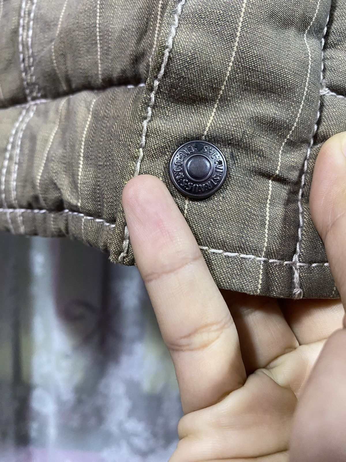 Levi's × Levi's Vintage Clothing × Vintage Vintage Levi's Redloop Hickory Stripe Jacket Made Japan Size US L / EU 52-54 / 3 - 8 Thumbnail