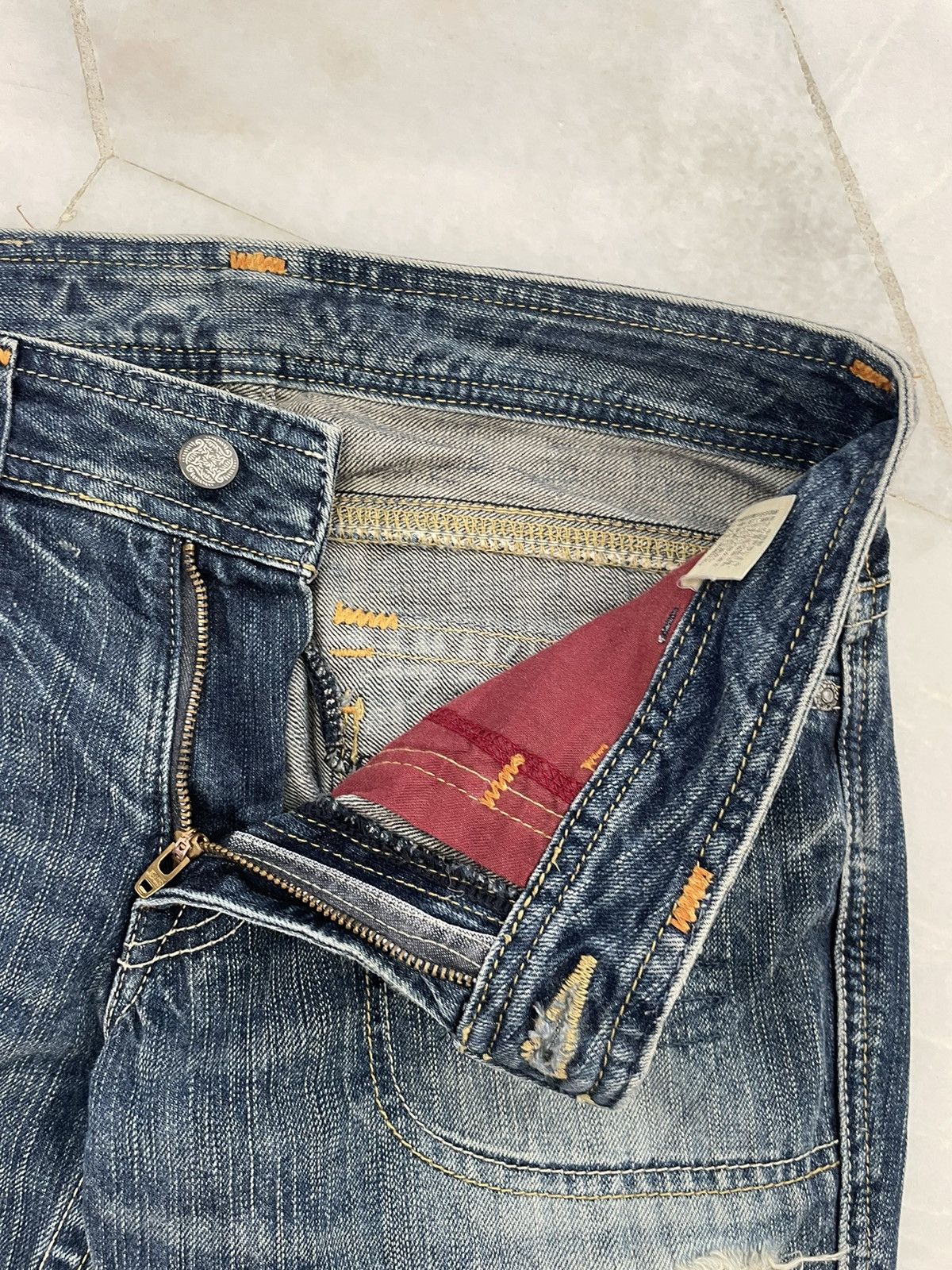 Hysteric Glamour × If Six Was Nine × Japanese Brand Vintage Distressed Japanese Flare Jeans Size US 31 - 6 Thumbnail
