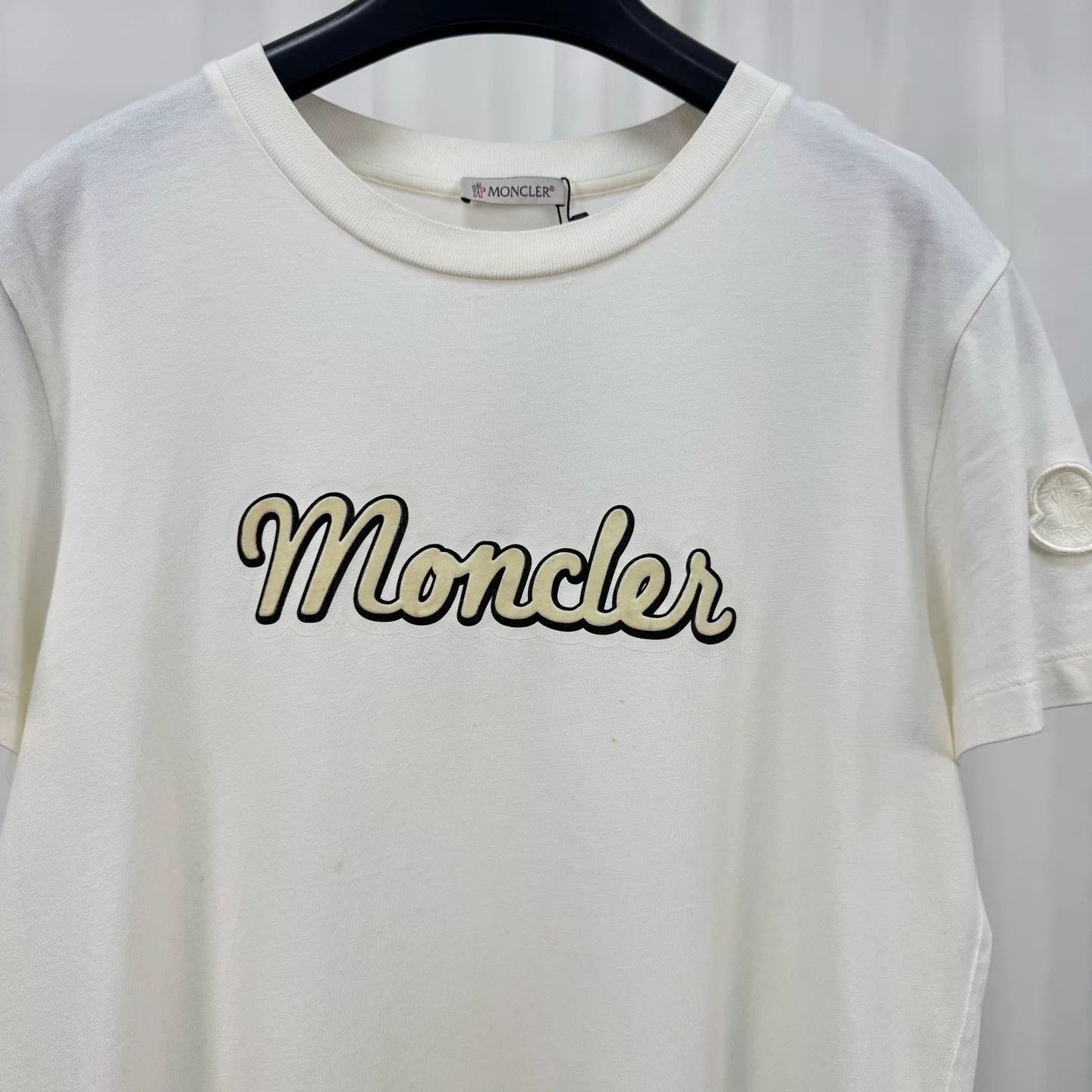 Moncler Moncler New Flocked Letter Logo Short-Sleeve. Size US M / EU 48-50 / 2 - 3 Thumbnail