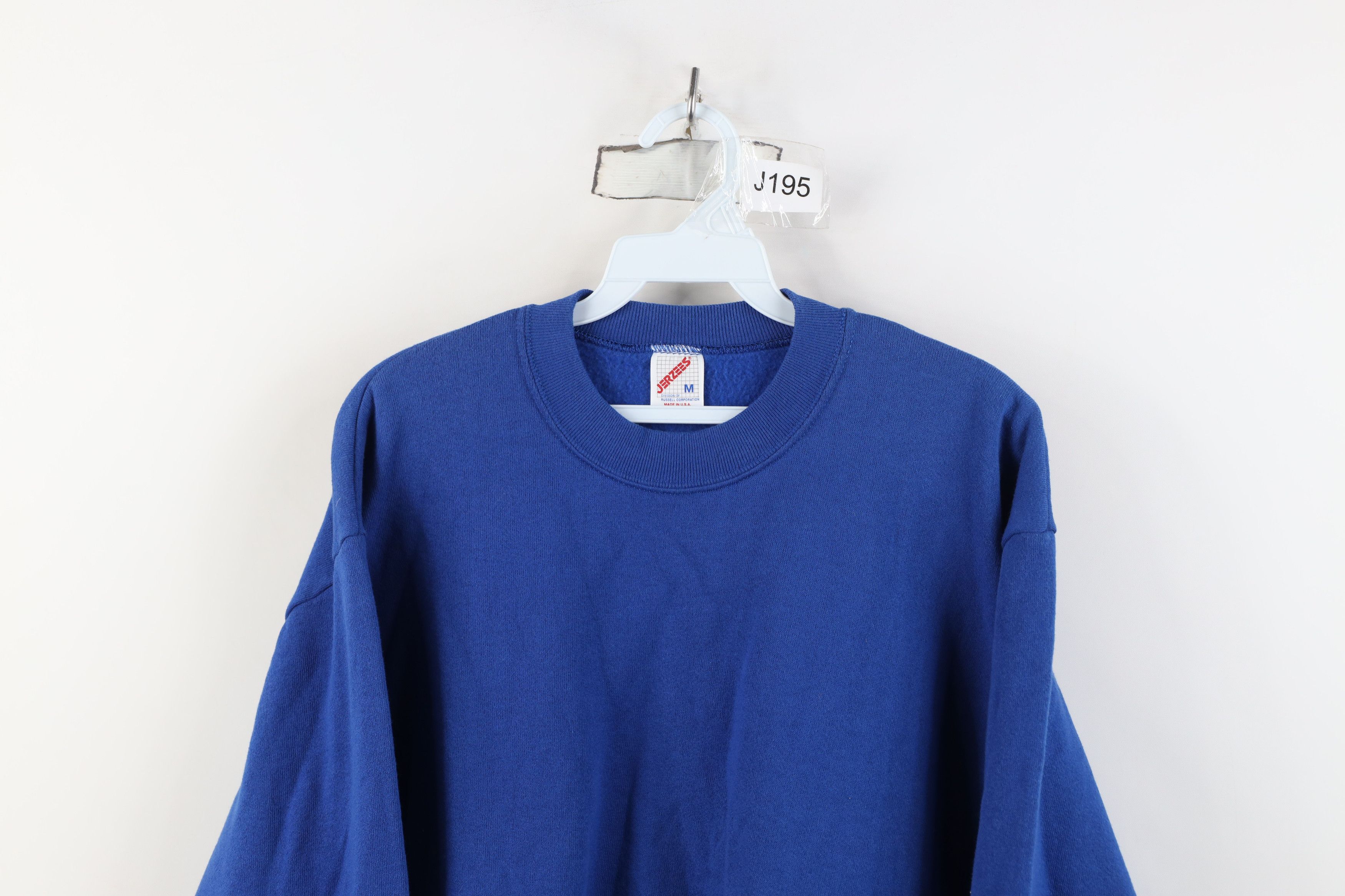 Vintage Vintage 90s Streetwear Crewneck Sweatshirt Royal Blue USA Size US M / EU 48-50 / 2 - 2 Thumbnail