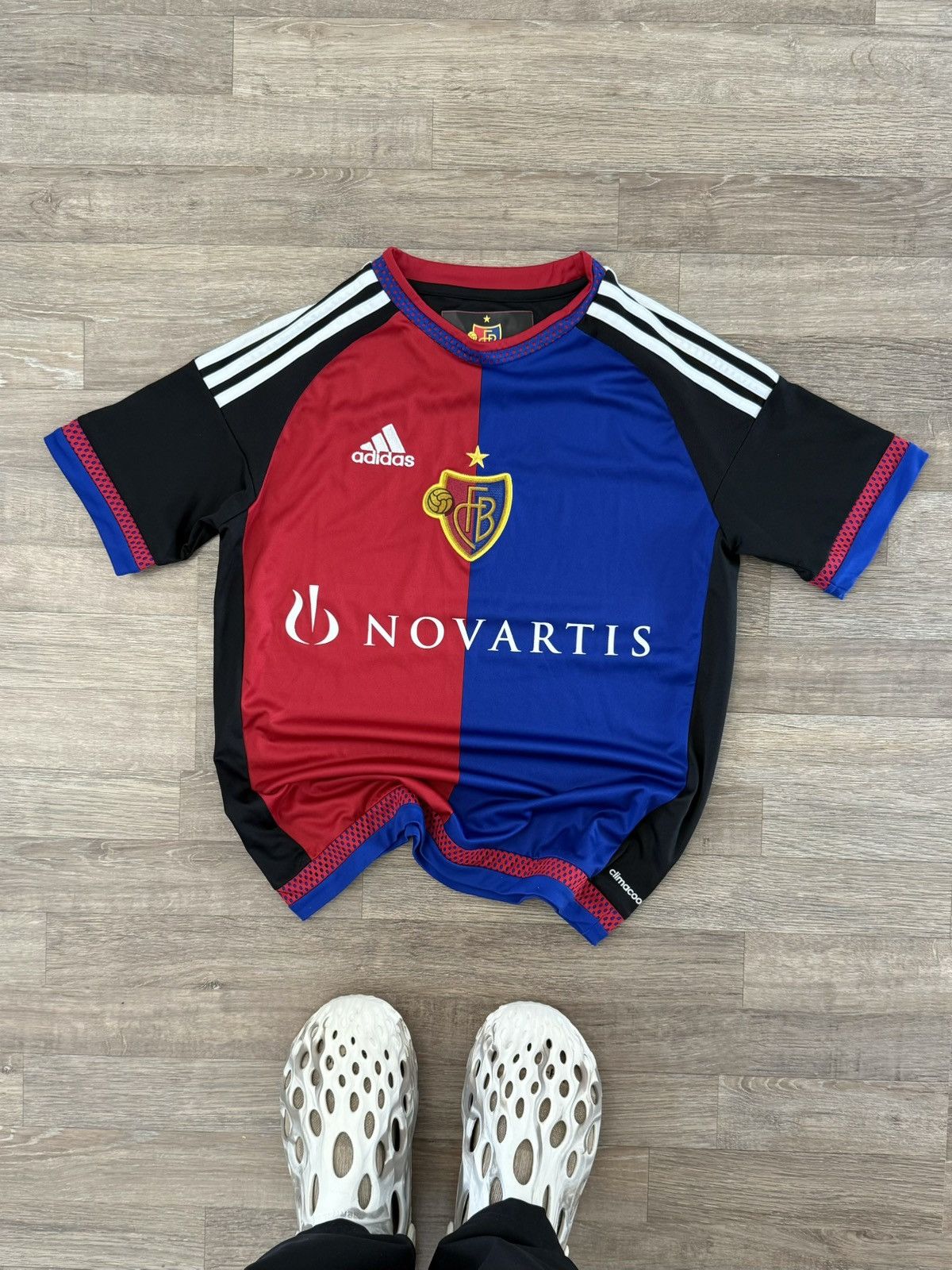 Adidas FC BASEL 2015 FOOTBALL Y2K SOCCER FOOTBALL RARE JERSEY Size US S / EU 44-46 / 1 - 11 Thumbnail