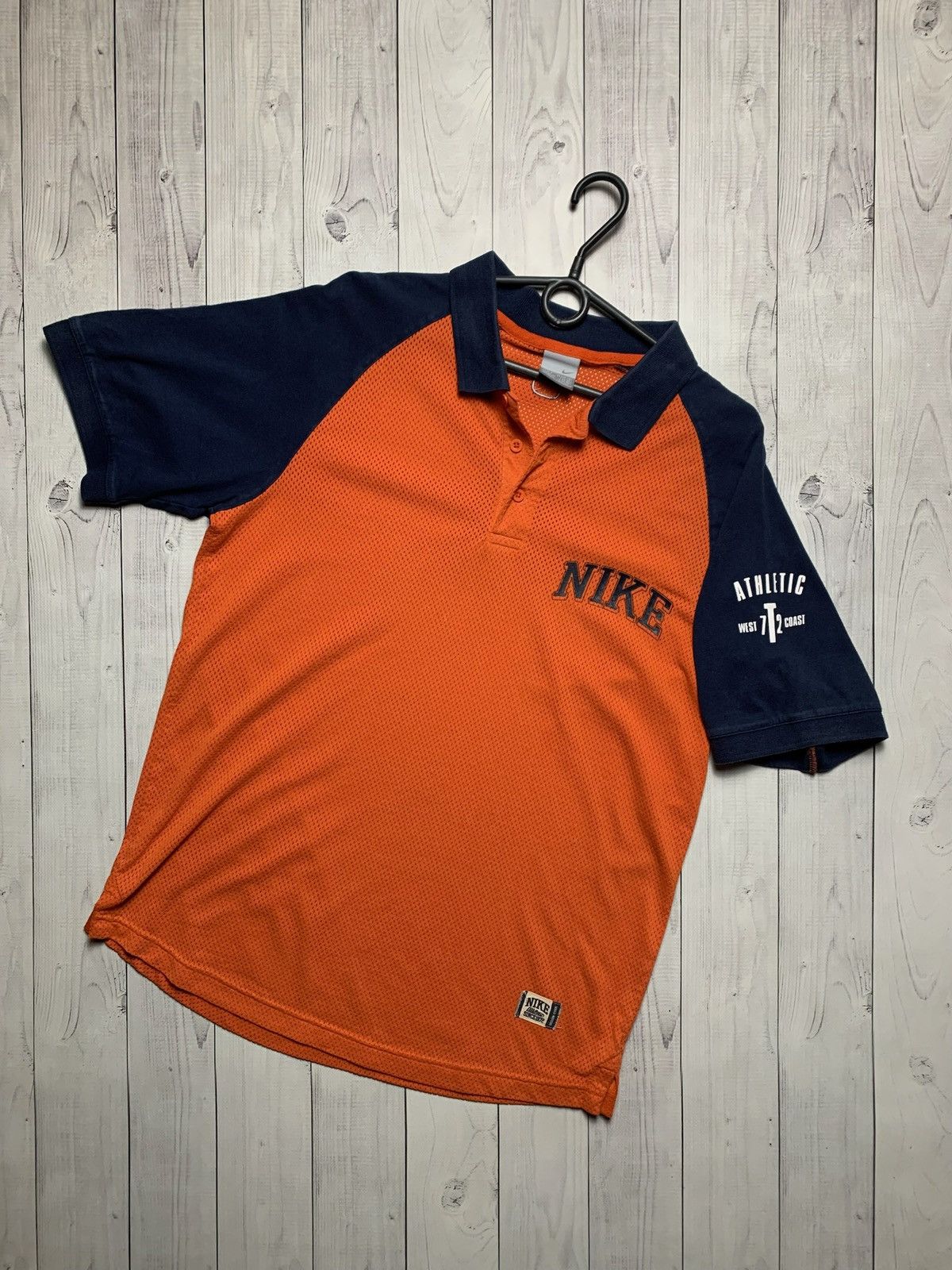Nike × Vintage Vintage Nike orange polo size M Size US M / EU 48-50 / 2 - 1 Thumbnail