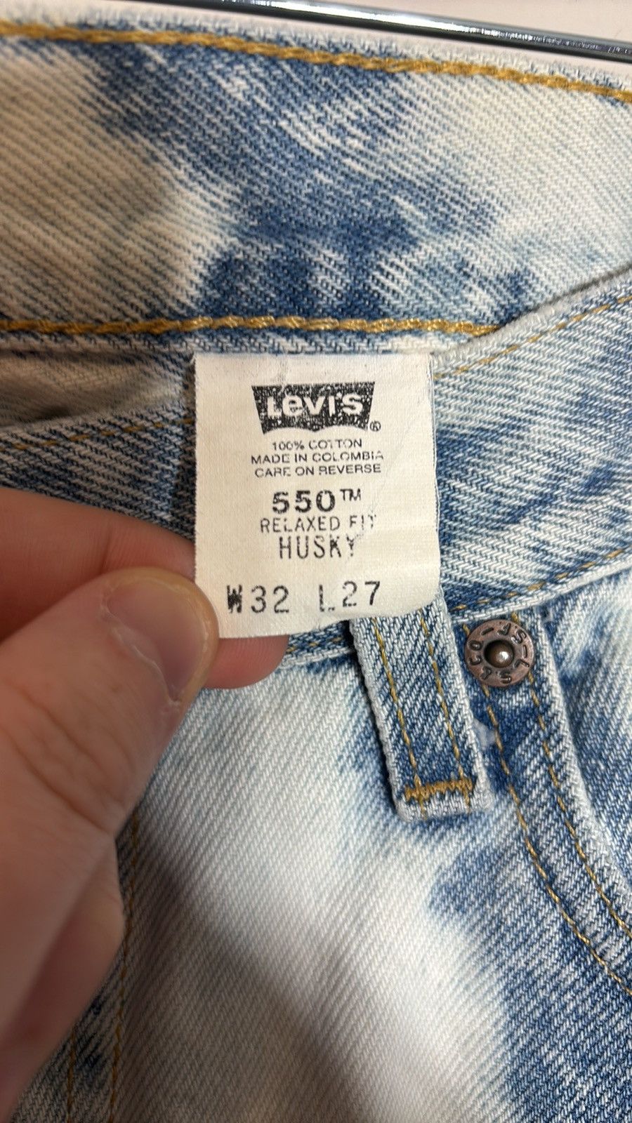 Levi's × Vintage Vintage Levi’s 550 Acid Washed Jeans Size US 31 - 3 Thumbnail