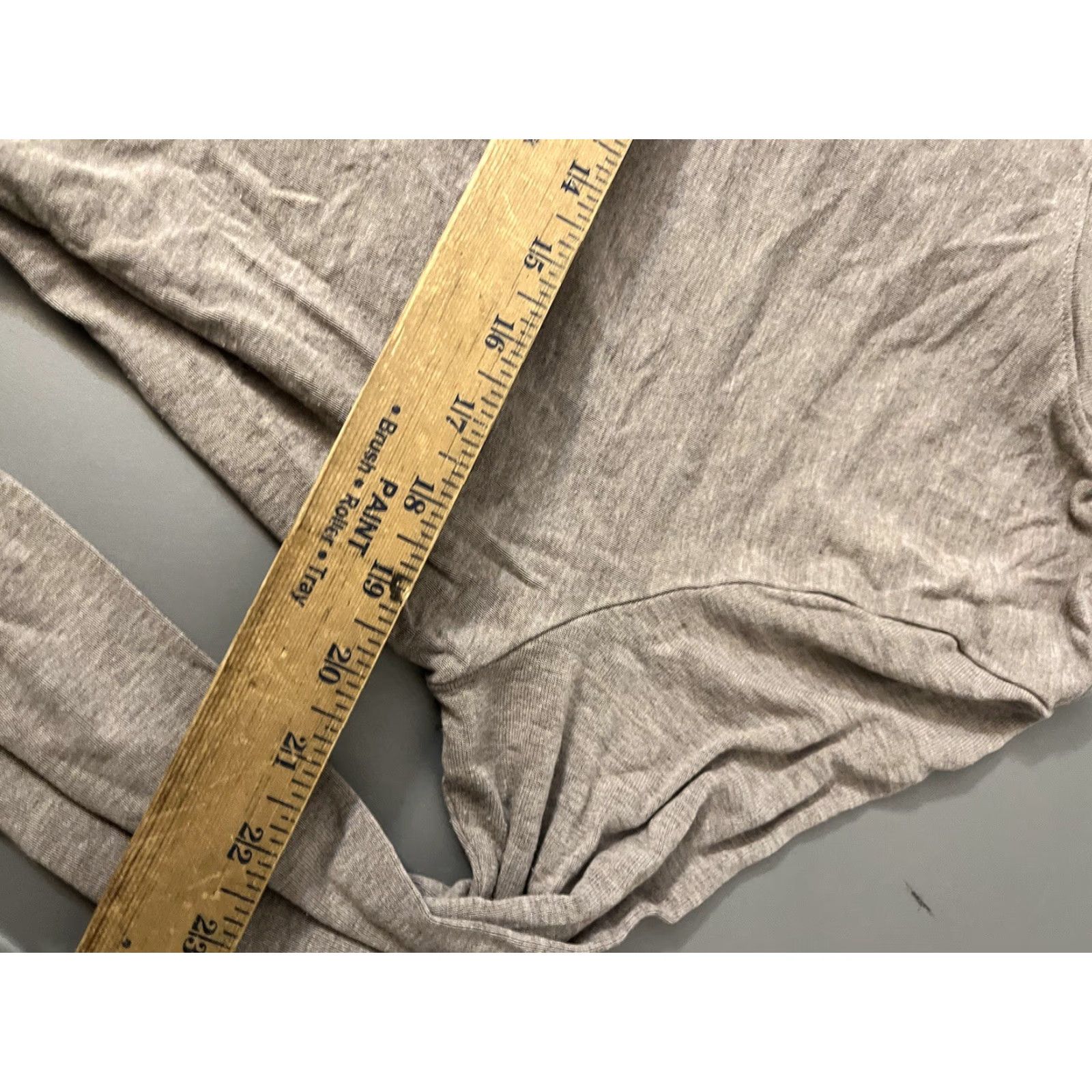 Vintage A New Day Womens T Shirt Gray Solid Long Sleeve Crew Neck Size L VenTS Size L / US 10 / IT 46 - 5 Thumbnail