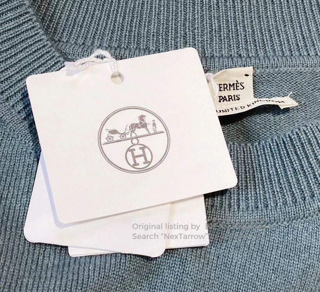 Hermes Hermes Blue Knit Sweater Size 38. Size US S / EU 44-46 / 1 - 6 Thumbnail