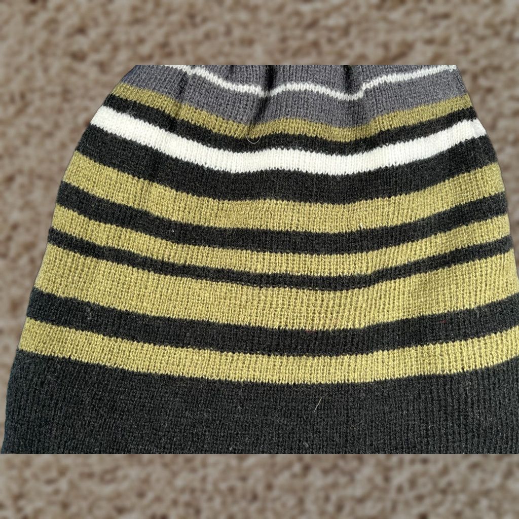 Vintage VINTAGE? (No) Grand Sierra Beanie Toque Men One Size Green Stripe Knit Acrylic Reversible NEW Size ONE SIZE - 1 Thumbnail