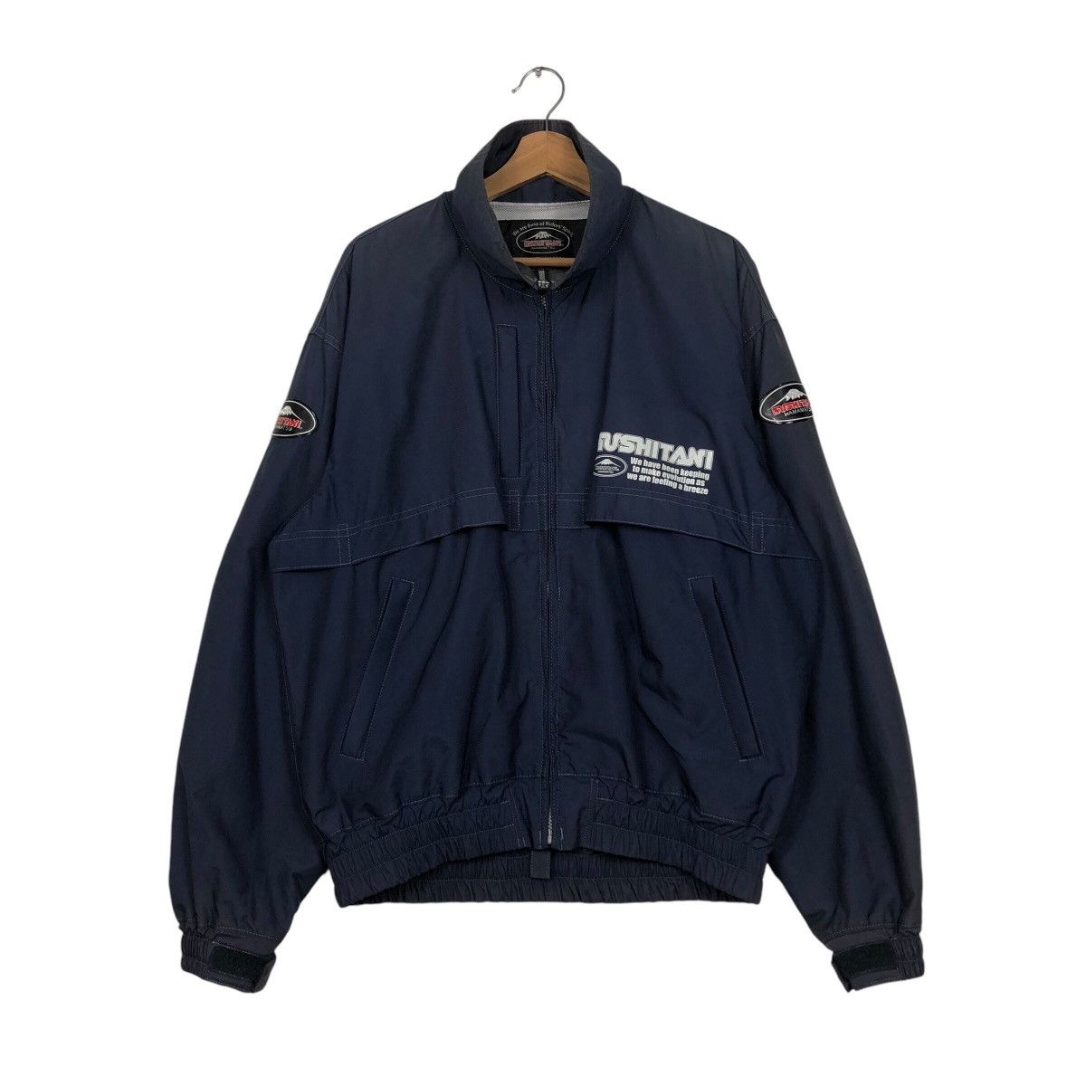 Japanese Brand 📌Vintage Bomber Jacket Hunting Kushitani Big Logo Size US L / EU 52-54 / 3 - 2 Thumbnail