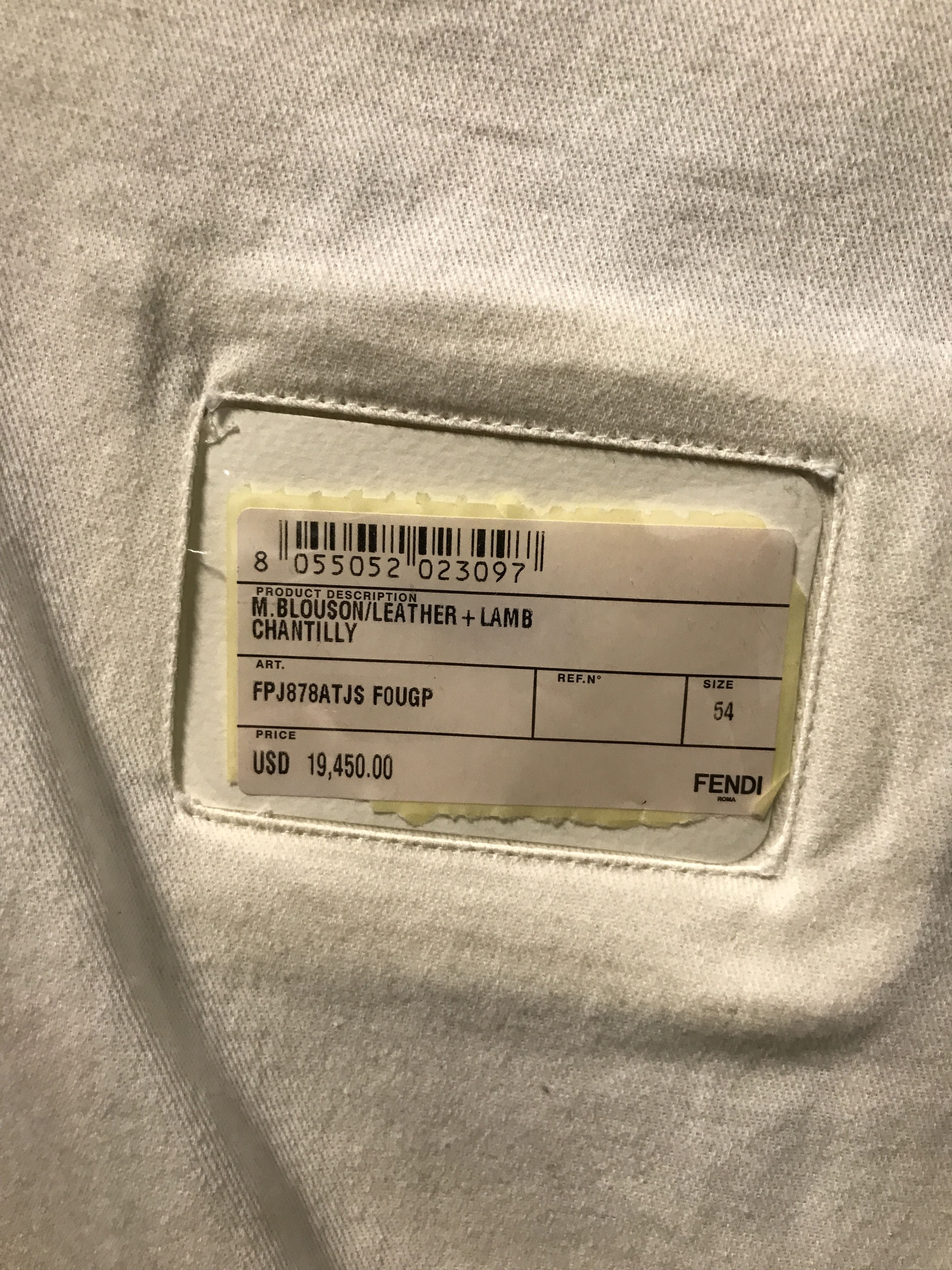Fendi Fendi Blouson White Deerskin Selleria Blouson - Mens Jacket Size US L / EU 52-54 / 3 - 2 Thumbnail