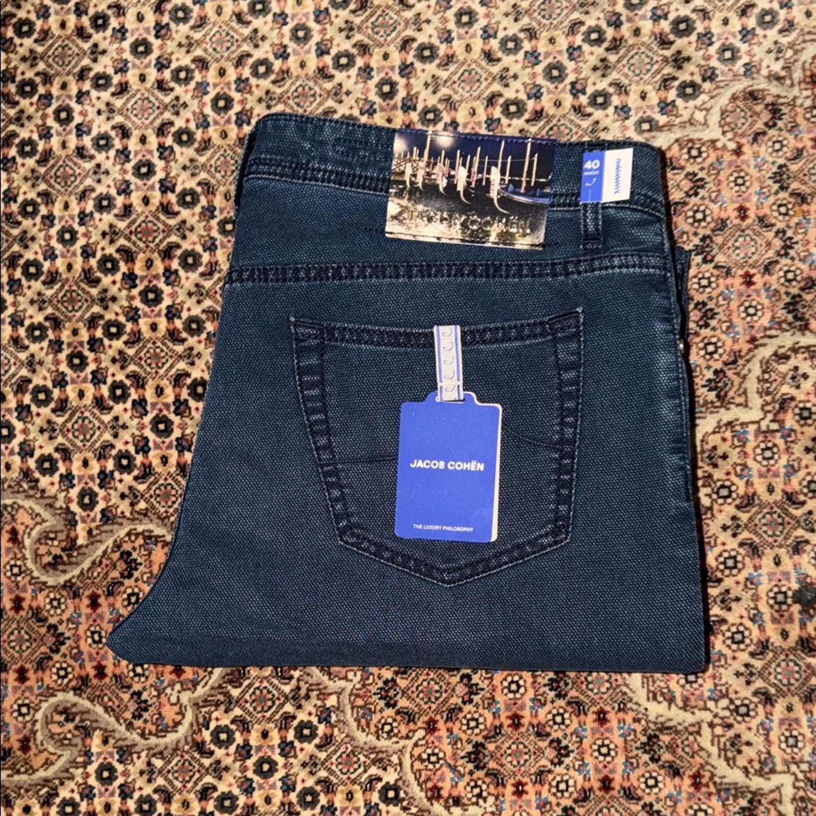 Jacob Cohen Jacob Cohen Men's Deep Indigo Bard Jeans Blue Size 40 Size US 40 / EU 56 - 1 Thumbnail
