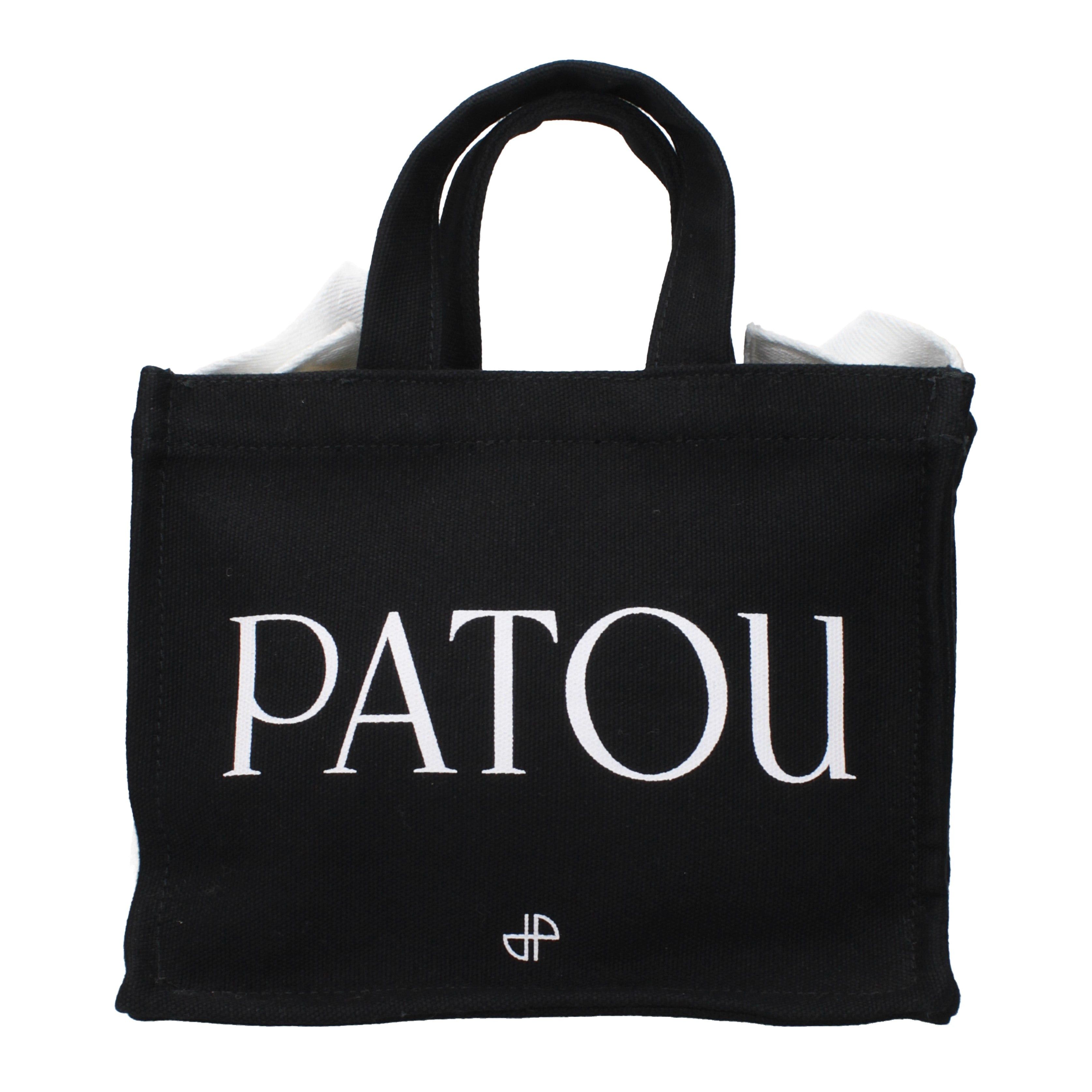 Patou Patou Handbags Women Cotton Black Size ONE SIZE - 1 Thumbnail
