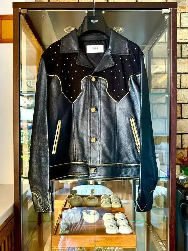 ジャケット Celine long western jacket in suede Celine Western Jacket | Grailed