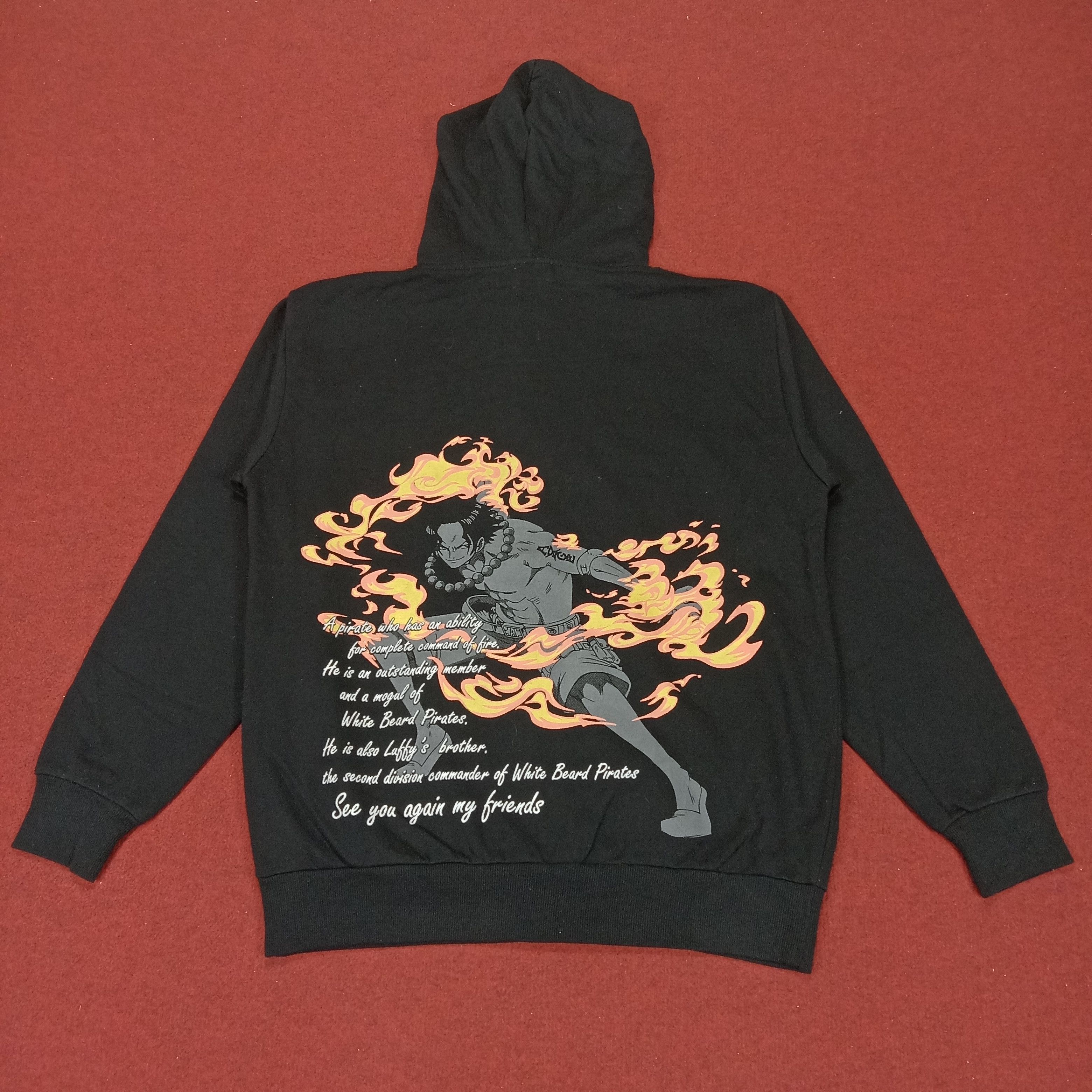 One Piece Zipper Hoodies Japanese Cartoon Anime