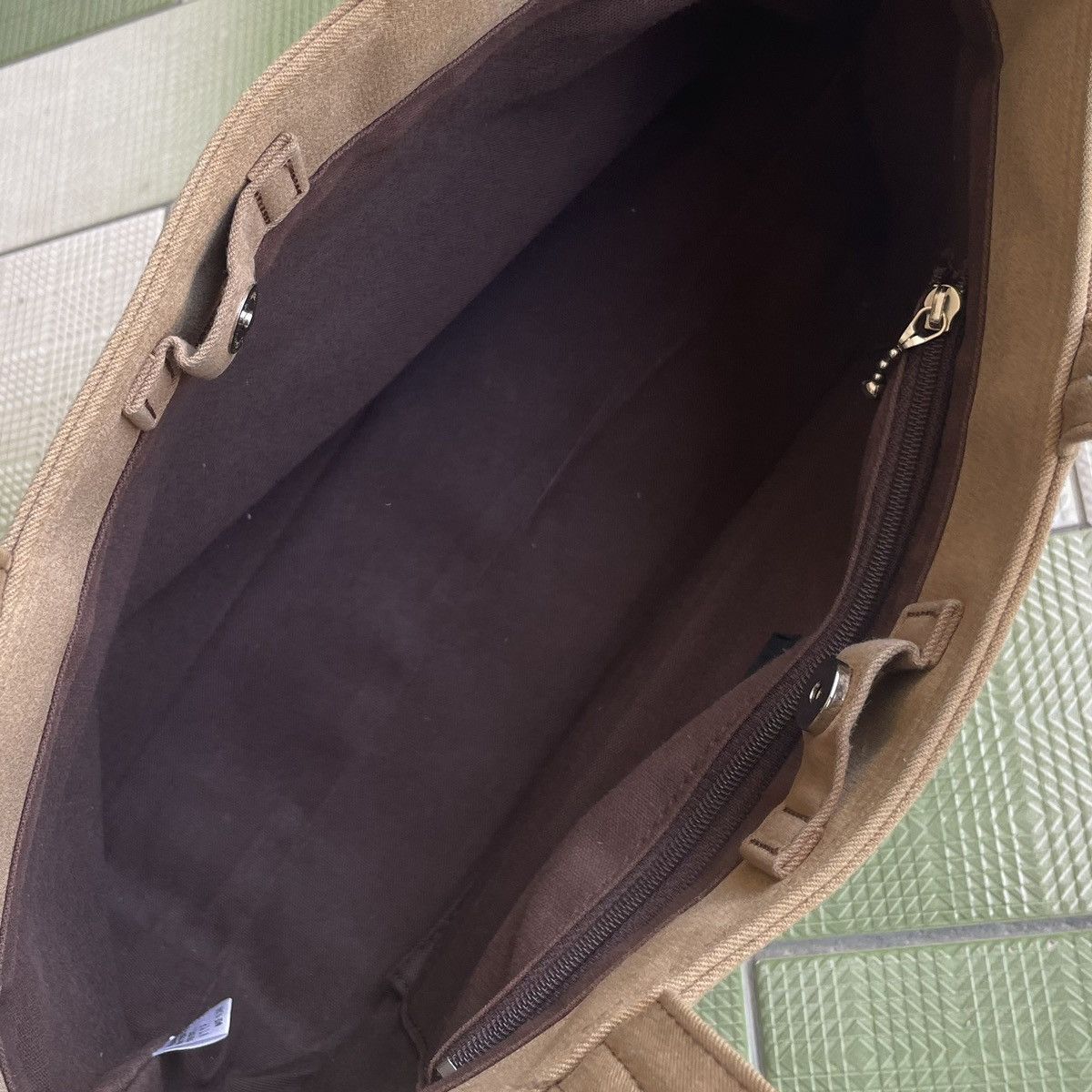 Designer × agnes b. 🔥 RARE AGNES B KHAKI CANVAS TOTE BAG Size ONE SIZE - 7 Thumbnail