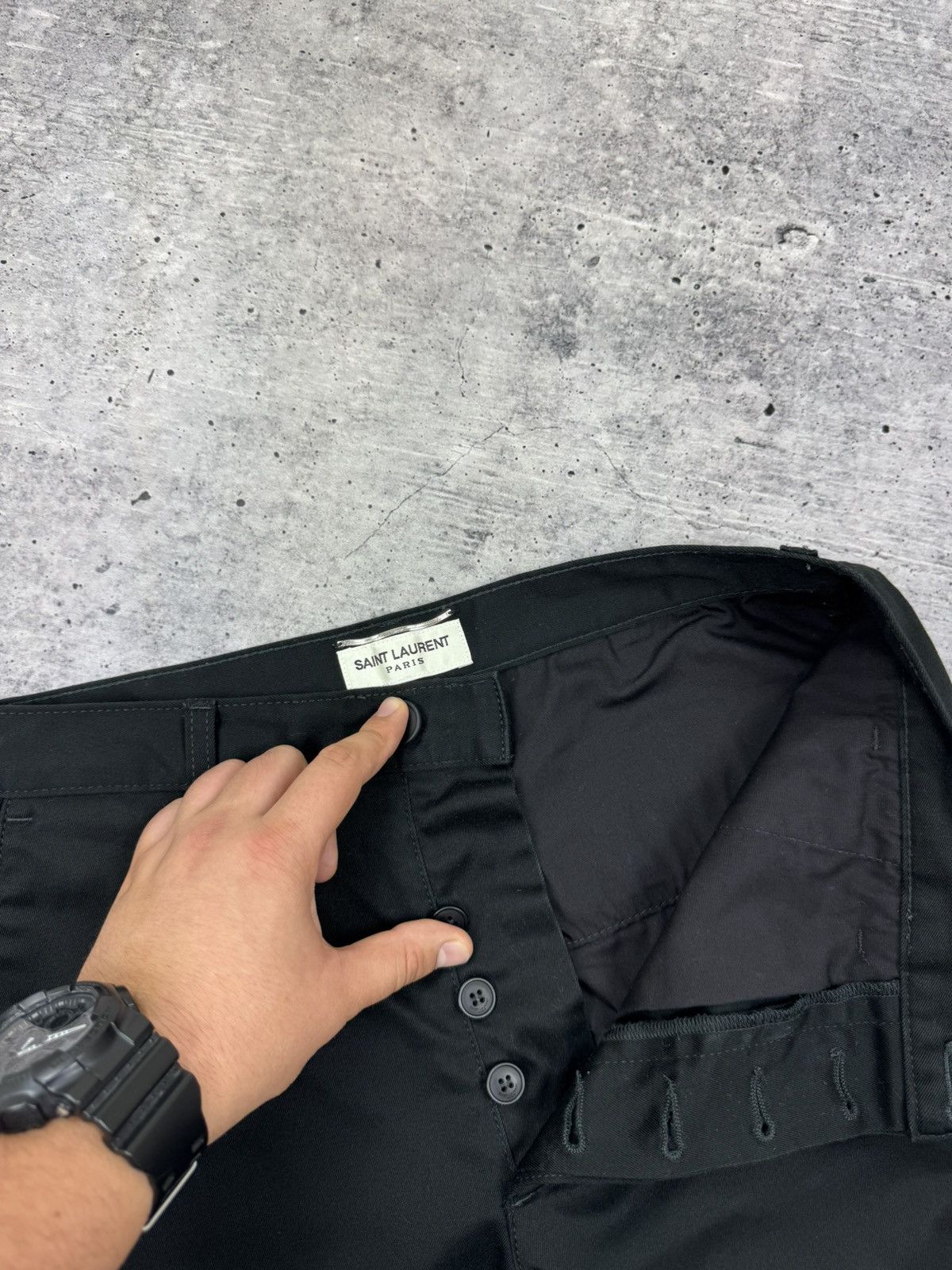 Saint Laurent Paris Vintage Saint Laurent Paris Classic Cropped Pants Trousers Size US 30 / EU 46 - 11 Thumbnail
