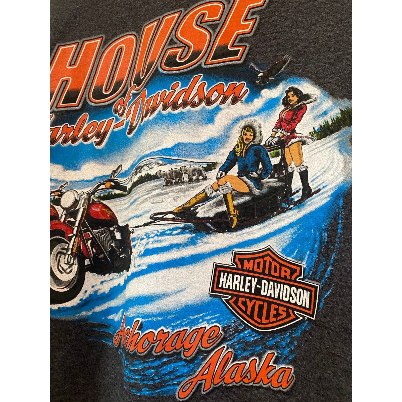 Harley Davidson House of Harley Davidson Anchorage Alaska Shirt 2XL 2011 Size US XXL / EU 58 / 5 - 1 Thumbnail