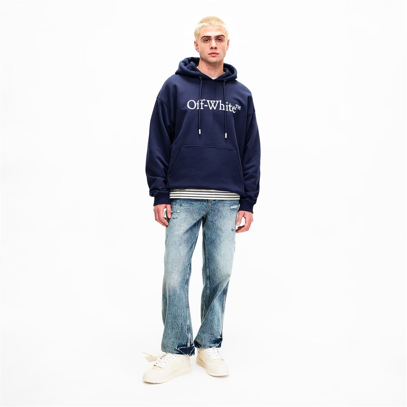 Off-White o1g2r1mq0226 Big Bkish Skate Hoodie In Dark Blue Size US S / EU 44-46 / 1 - 6 Thumbnail