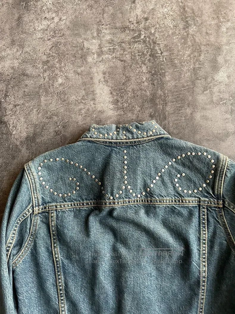 Saint Laurent Paris Saint Laurent Paris Crystal Note Print Denim Jacket Size US M / EU 48-50 / 2 - 4 Thumbnail